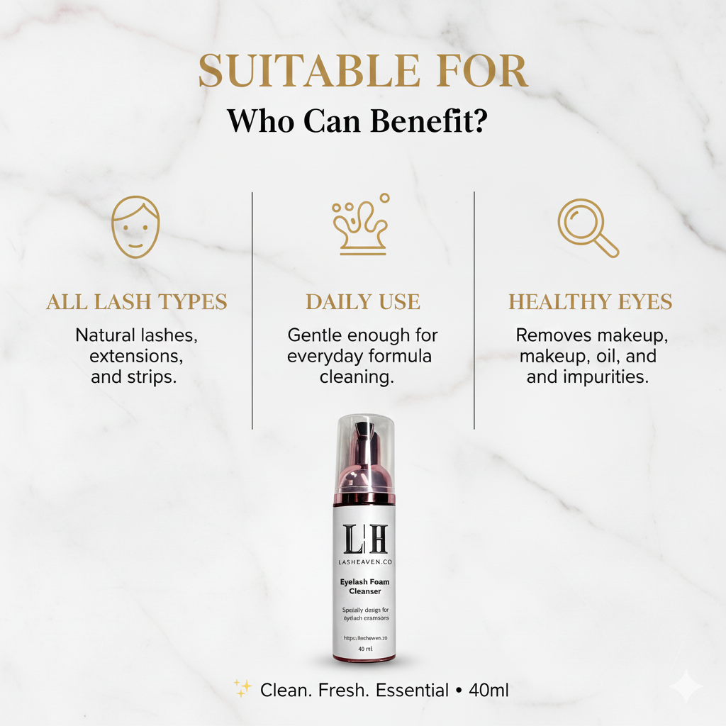 Lash Foam Cleanser – Gentle Daily Cleanse for Lashes &amp; Eyes